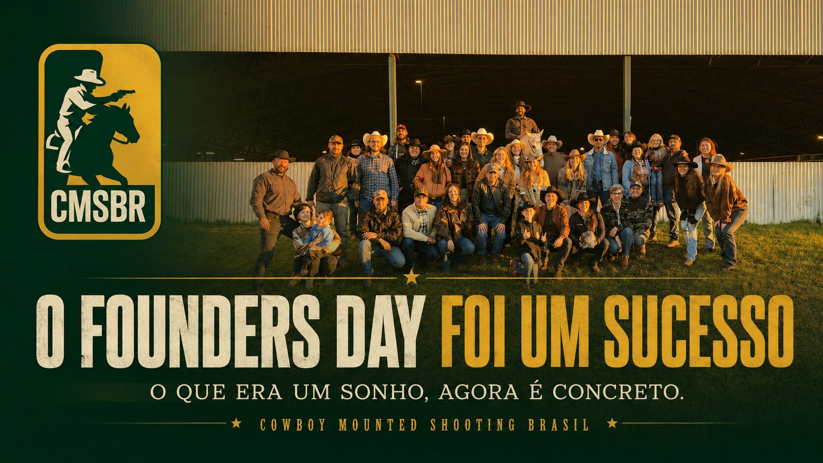 O Founders Day foi um sucesso. O que era um sonho, agora é concreto.